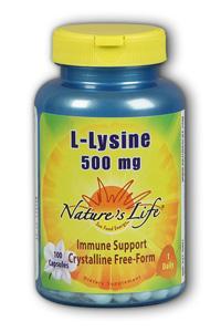 Natures Life: L-Lysine, 500 mg 100ct