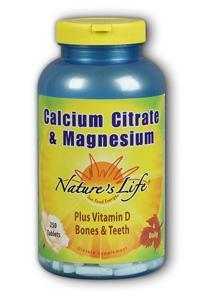 Natures Life: Calcium Citrate & Mag 250ct