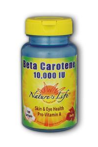 Natures Life: Beta Carotene 10,000 IU 100 tablets