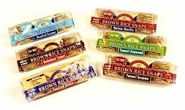 Brown rice snaps shipper Case of 72 / 3.5 OZ from Edward and Sons Trading Co