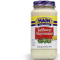 MAYONNAISE,LITE SAFFLOWER Case of 12 / 24 OZ from Hain Pure Foods Co Inc