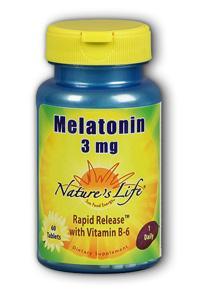 Natures life: Melatonin 3 mg 60ct