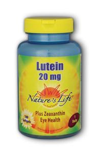 Natures life: Lutein 20 mg 100ct Softgel