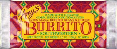 BURRITO ORGANIC SOUTHWESTERN Case of 12 / 5.5 OZ from AMY'S