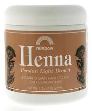 HENNA,PERSIAN LIGHT BROWN Case of 1 / 4 OZ from Rainbow Research