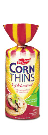 Corn thins,og,flax & soy Case of 12 / 5.3 OZ from Real Foods
