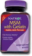 MSM with Gelatin 60 caps from NATROL