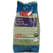 PEAS,OG,GREEN,SPLIT - 12 / 1# from Arrowhead Mills