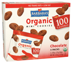 Mini cookie,100 cal,choc Case of 6 / 4.4 OZ from Barbaras Bakery