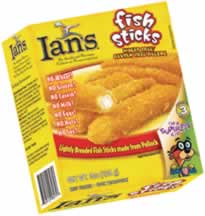 FISH STICKS,ALLERGEN FREE Case of 12 / 8 OZ from Ians Natural Foods