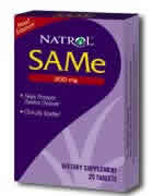 SAM-e S-Adenosyl L-Methionine 200mg 20 tabs from NATROL