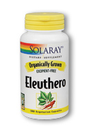 Organic eleuthero, 100ct 400mg