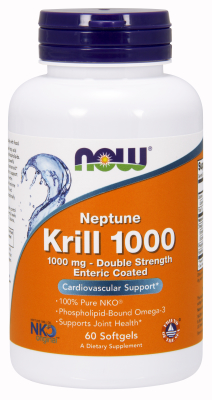 NOW: Krill Oil 1000mg 60 Gel Enteric Coated