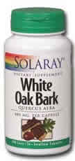 White Oak Bark 100ct 480mg from Solaray