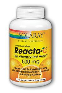 Reacta-C 500mg with Bioflavonoids 180 Vcaps from KAL