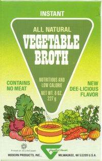 HAUSER VEGETABLE BROTH Case of 1 / 8 OZ from Modern Products