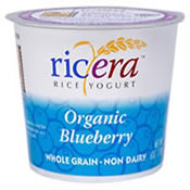 Rice yogurt,blueberry Case of 12 / 6 OZ from Ricera Rice Yogurt