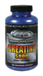 Creatine 5000 180 Vegetarian Caps from Supplement Training Systems