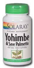 Yohimbe and Saw Palmetto Propietary Blend 100ct 490mg from Solaray
