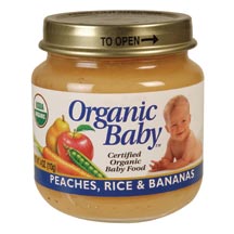 PEACHES/RICE/BANANAS,OG - 24 / 4 OZ from Organic Baby