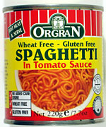 Spaghetti,canned in sauce Case of 12 / 7.7 OZ from Orgran