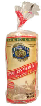 Lundberg Farms: Rice cakes,apple cinnamon 9.5 OZ