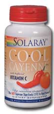 Solaray: Cool Cayenne with Buffered C 60ct 40000hu