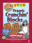 CRUNCHIN BLOCK,OG,CINN GR Case of 6 / 5.3 OZ from Earths Best (Hain)