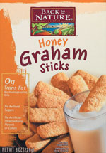 SS STICK COOKIES,HNY GRHM Case of 4 / 8/1 OZ from Back To Nature (Organic Milling)