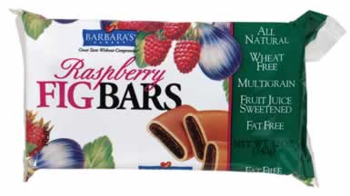 FIG BARS,FF/WF,RASPBERRY Case of 6 / 12 OZ from Barbaras Bakery
