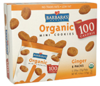 MINI COOKIE,100 CAL,GNGR Case of 6 / 4.4 OZ from Barbaras Bakery
