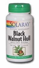 Black Walnut Hull 100ct 500mg from Solaray