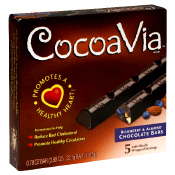 CocoaVia: Choc bar,blueberry almond 5 3.9 OZ