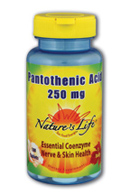 Pantothenic acid, 250 mg, 100ct