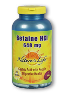 Betaine hcl, 648 mg, 250 capsules