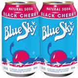 Blue Sky Natural Beverage Company: Soda,black cherry 6 PACK