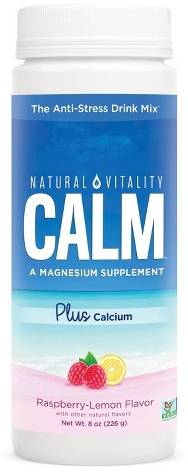 NATURAL VITALITY: Calm Plus Calcium Raspberry Lemon 8 OUNCE