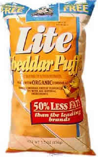 Cheddar puffs organic lite Case of 12 / 5.5 OZ from Little Bear Organics