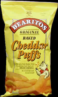 Cheddar puffs original Case of 12 / 4.5 OZ from Little Bear Organics