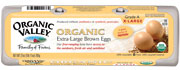 EGGS,OG,GRD A,XLRG,BROWN - 15 / DOZEN from Organic Valley