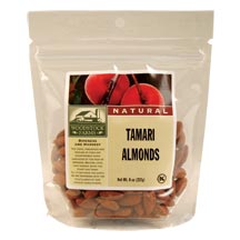 ALMONDS,TAMARI ROASTED Case of 8 / 8 OZ from WoodStock Farms