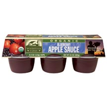 APPLESAUCE,OG,BLUEBERRY - 12 / 6/4 OZ from WoodStock Farms