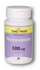 Niacinamide 500mg 30ct 500mg from Thompson Nutritional