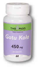 Gotu Kola 450mg 60ct 450mg from Thompson Nutritional