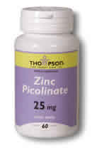 Zinc Picolinate 25mg 60ct 25mg from Thompson Nutritional