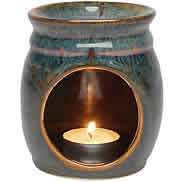 Aromatherapy Lamp Teal Blue/Rust 1 pc from AURA CACIA