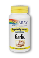 Organic garlic, 100ct 600mg