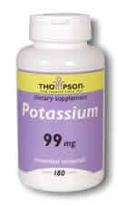 Organic Potassium 180ct 99mg from Thompson Nutritional