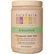 Therapeutic Bath Salts Unscented 32 oz from AURA CACIA