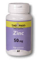 High Potency Zinc 60ct 50mg from Thompson Nutritional